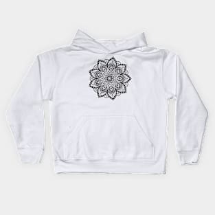 BW Mandala Kids Hoodie